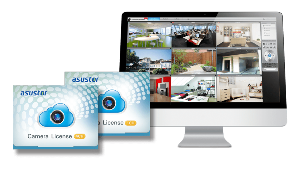 Asustor AS-SCL04 License – 4 Camera Surveillance License for NAS