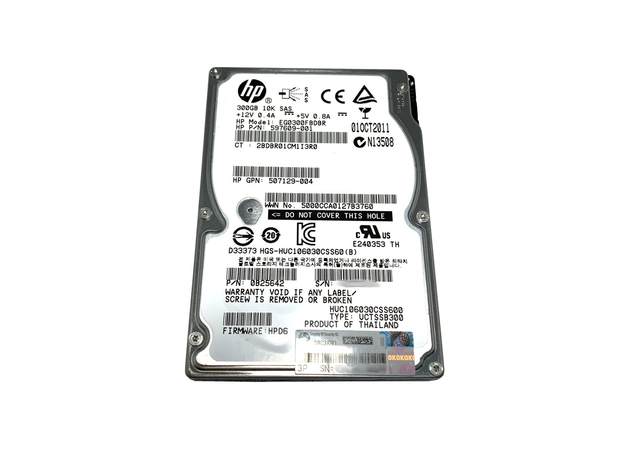 1.2TB 10K RPM SAS ISE 12Gbps 512n 2.5in Hot-plug Hard Drive, CK