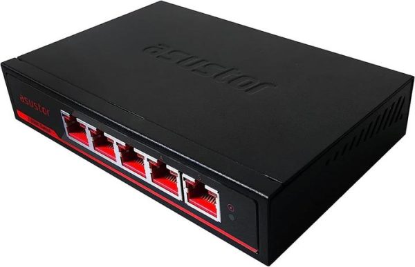 ASUSTOR ASW205T – Switch không quản lý 5 cổng 2.5G cho mạng tốc độ cao