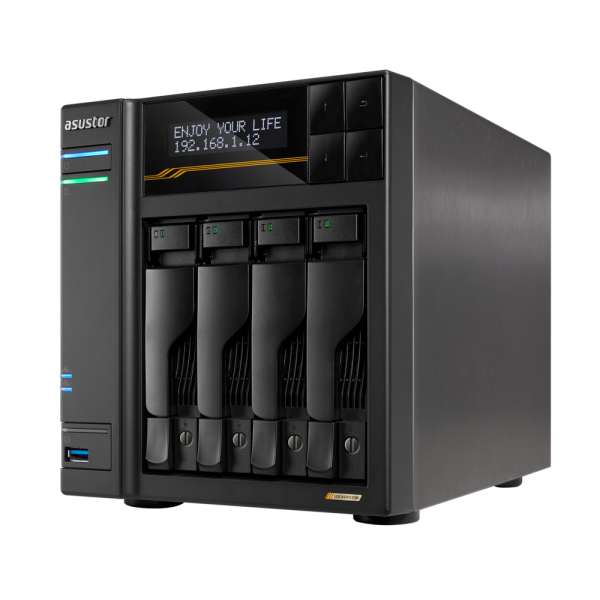 ASUSTOR Lockerstor 4 Gen3 (AS6804T) – NAS 4 khay với 10GbE & cache SSD M.2