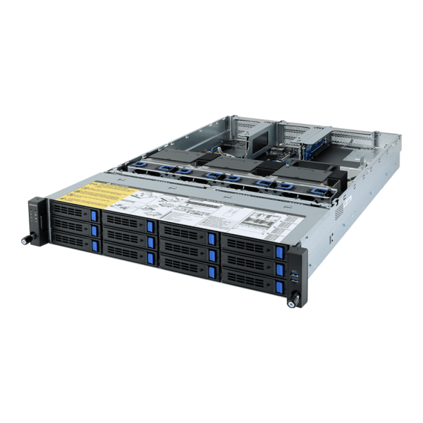 Máy chủ AMD EPYC – 2 CPU, 32 khe DDR4 mỗi CPU, 12x3.5"/2.5" SATA/SAS, 3 khe GPU PCIe Gen4 x16, Nguồn đôi 2000W Platinum/Titanium
