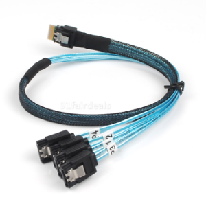 SFF-8088 to 4 SATA 7PIN	cable cho H710P